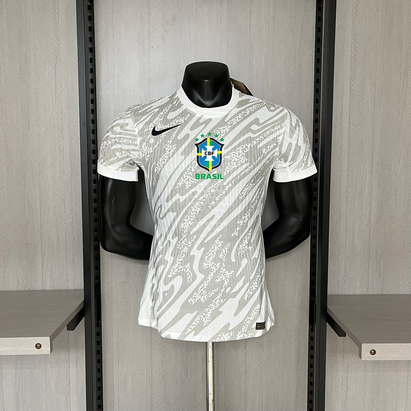 BRAZIL WHITE LLI COPA AMÉRICA 2024 MEN'S SHIRT (PLAYER VERSION) 